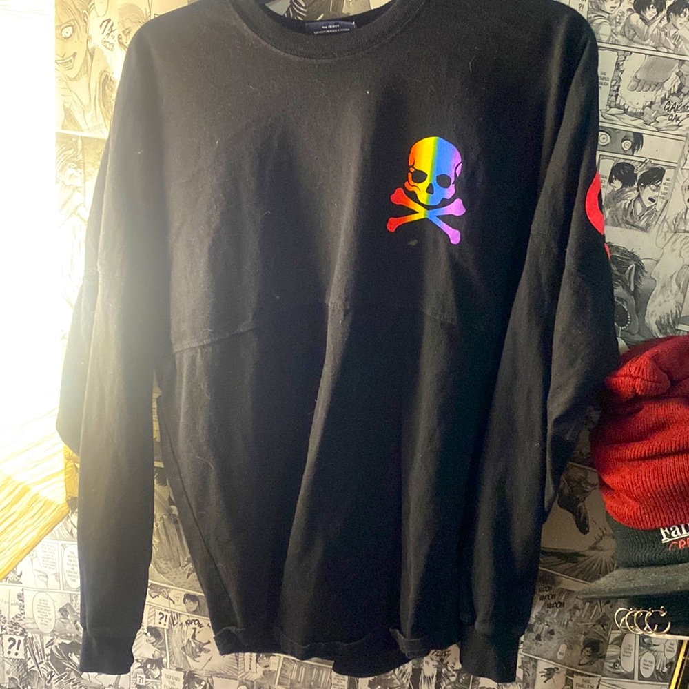 Soulcycle New York rain low black pull over XS